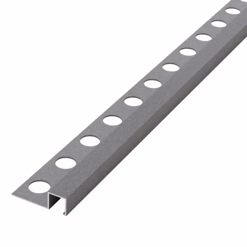 Hliníkový rohový profil tmavosivý mat 10,5 mm x 270 cm