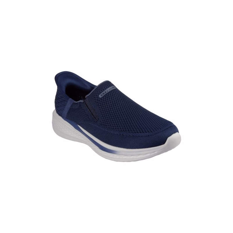 Pánska rekreačná obuv SKECHERS Slade Deacon Slip-Ins M navy white