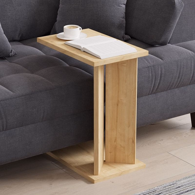 Príručný stolík / Odkladací stolík Lun - Sapphire Oak