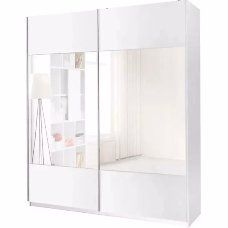 Skriňa Vario so zrkadlom biela 175 cm