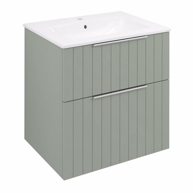 SAPHO - CIRASA STRIP umývadlová skrinka 59,2x64x46cm, verde CR601-4444S
