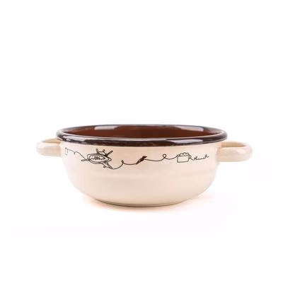 Kinekus Misa sedliacka, smaltovaná, 18cm/1l, dekor Linea