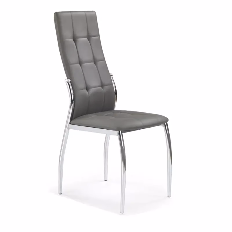 Stolička K209 kov/ekokoža popol 43x54x101
