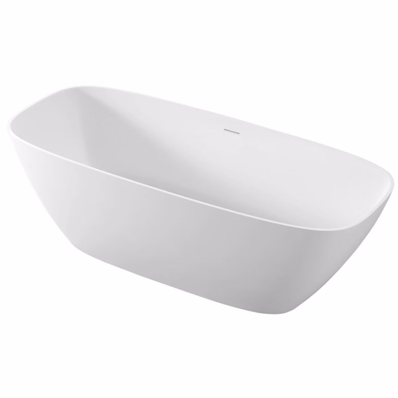 POLYSAN - MEDINA voľne stojaca vaňa 165x70x52cm, solid surface, biela mat 92430