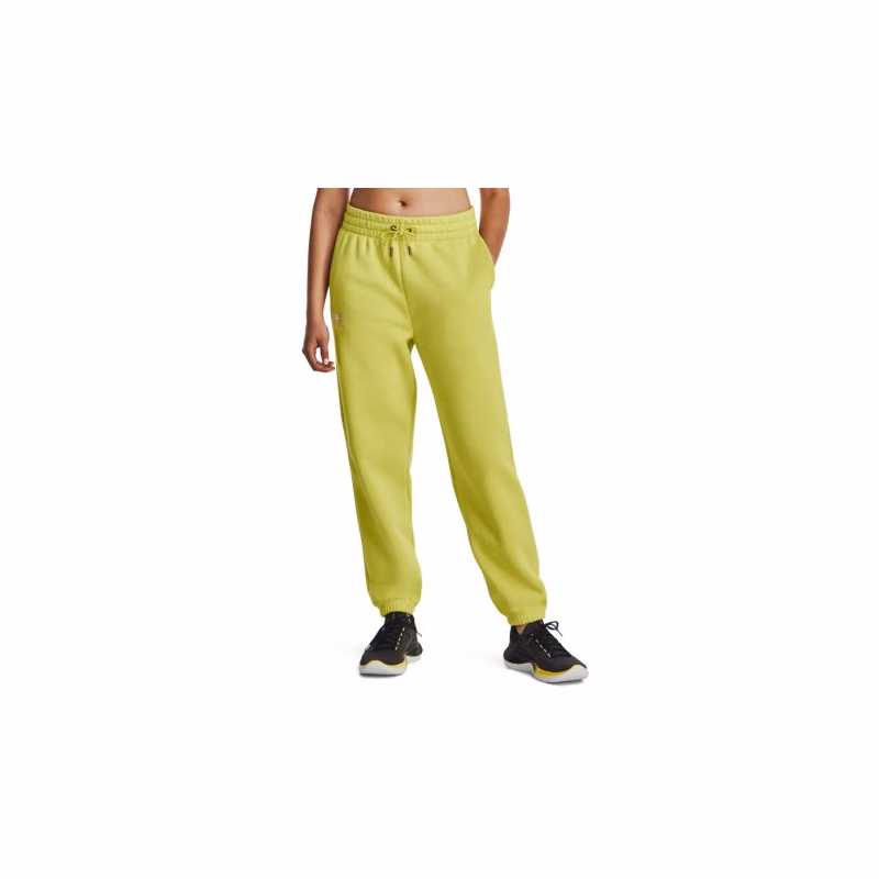 Dámske tepláky UNDER ARMOUR Essential Fleece Joggers-YLW