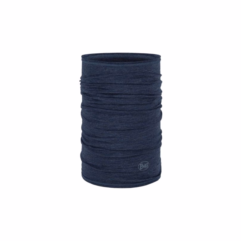 Multifunkčná šatka BUFF MERINO LIGHTWEIGHT SOLID SOLID NIGHT BLUE