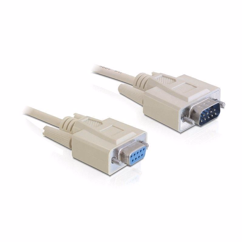Delock Cable RS-232 serial Sub-D9 samec / samica 2 m