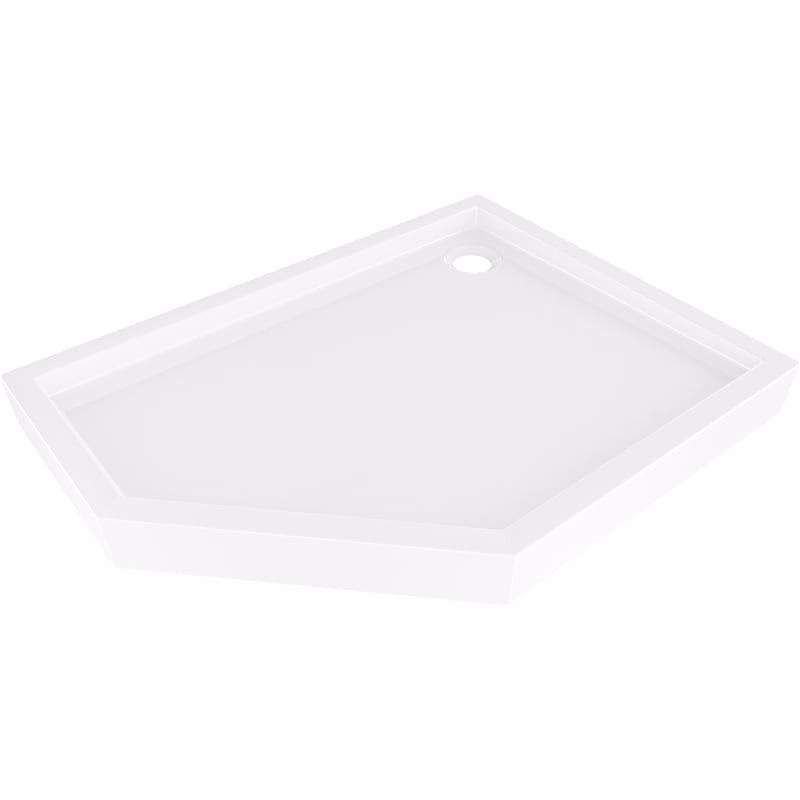 MEXEN - Flow+ päťboká sprchová vanička pravá 100 x 90, biela lesk 46P109010RH