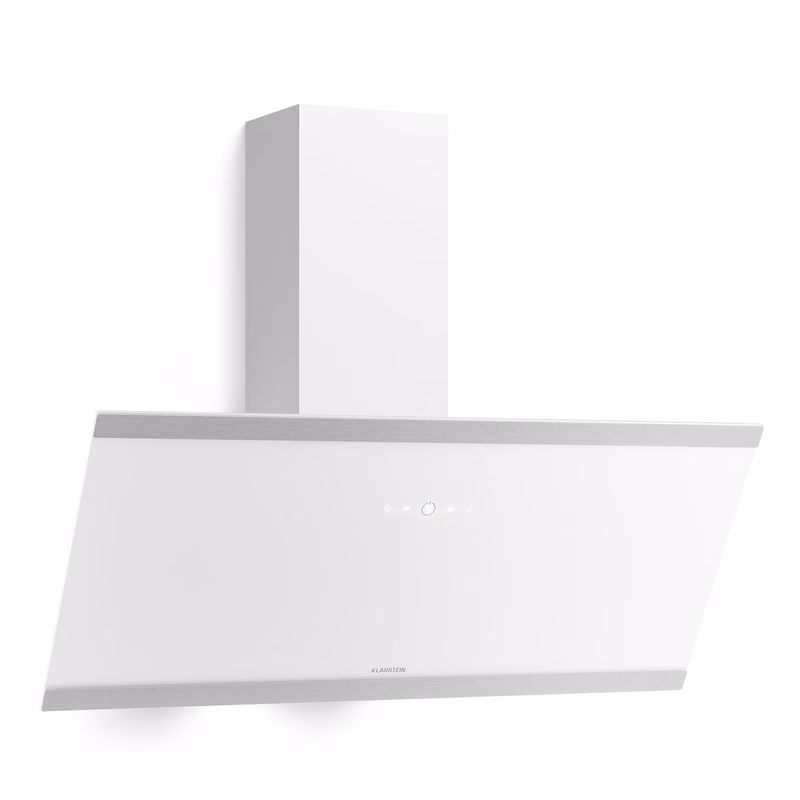 Klarstein Flashline šikmý digestor | Režimy odsávania a recirkulácie | Moderný dizajn | 578 m³/h | 90 cm