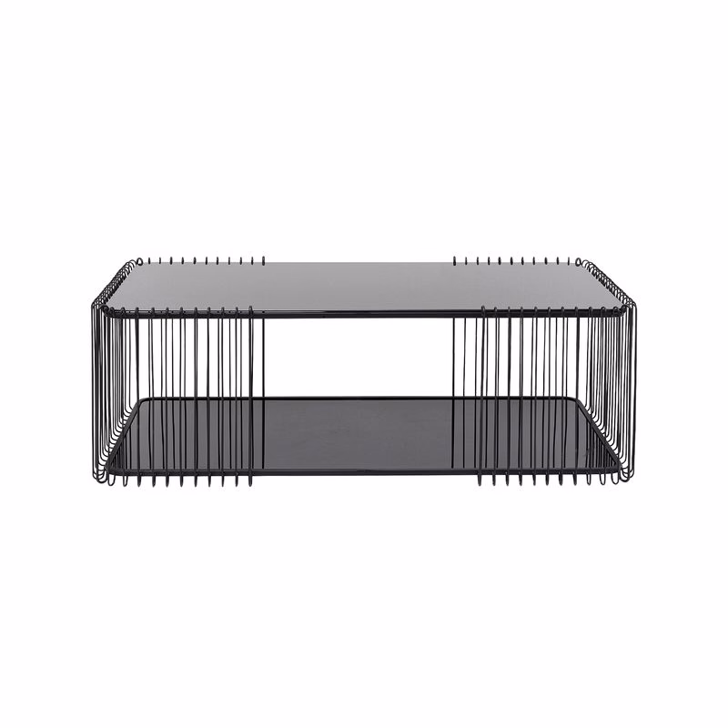 Wire Double konferenčný stolík čierny 120 cm