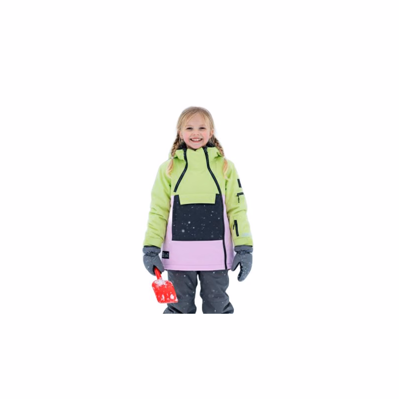 Detská lyžiarska bunda COLOR KIDS Jr. Ski Jacket-9303-Shadow Lime