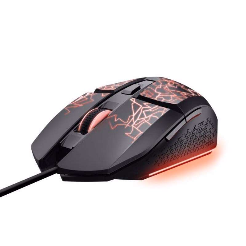 TRUST Myš GXT 113 Felox, Drôtová USB, RGB, čierna
