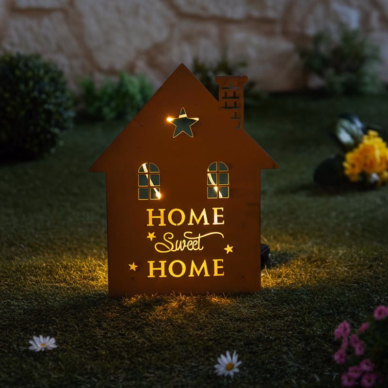 LED Záhradný zápich Home Sweet Home
