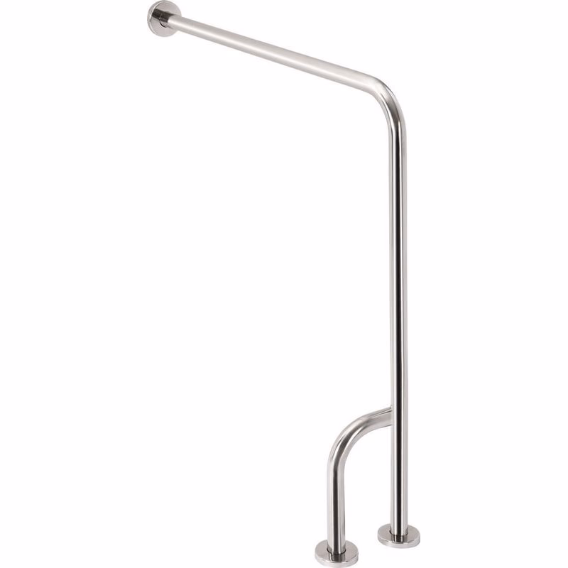 SAPHO - HANDICAP oporné madlo ľavé 800x850, nerez lesk XH526