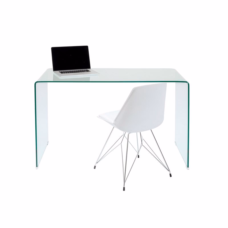 Clear Club písací stôl 125x60 cm sklo