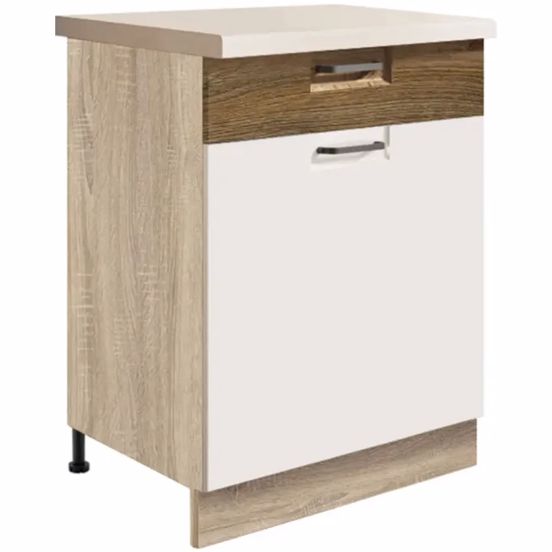 Skrinka do kuchyne Favorit 5d Sonoma/White+Ribbeck
