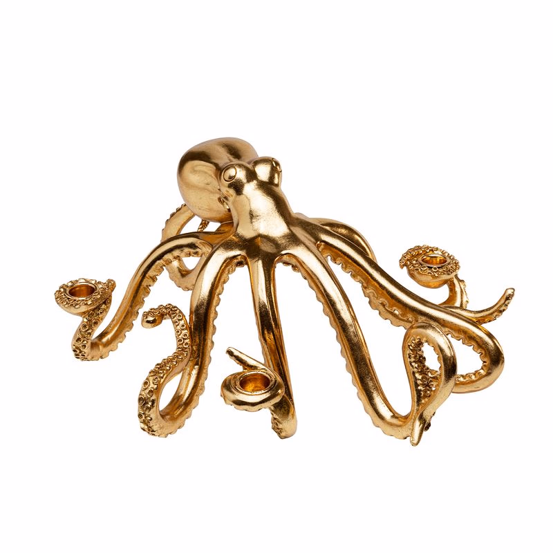 Octopus Gold svietnik 49 cm