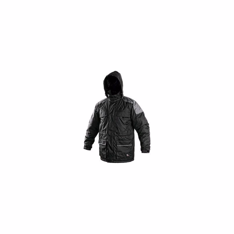 Pánska zimná bunda FREMONT, čierno-šedá, veľ. 2XL