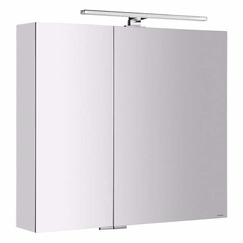 SAPHO - MIRRÓ galérka s LED osvetlením, 80x70x16cm, biela MC080-0030
