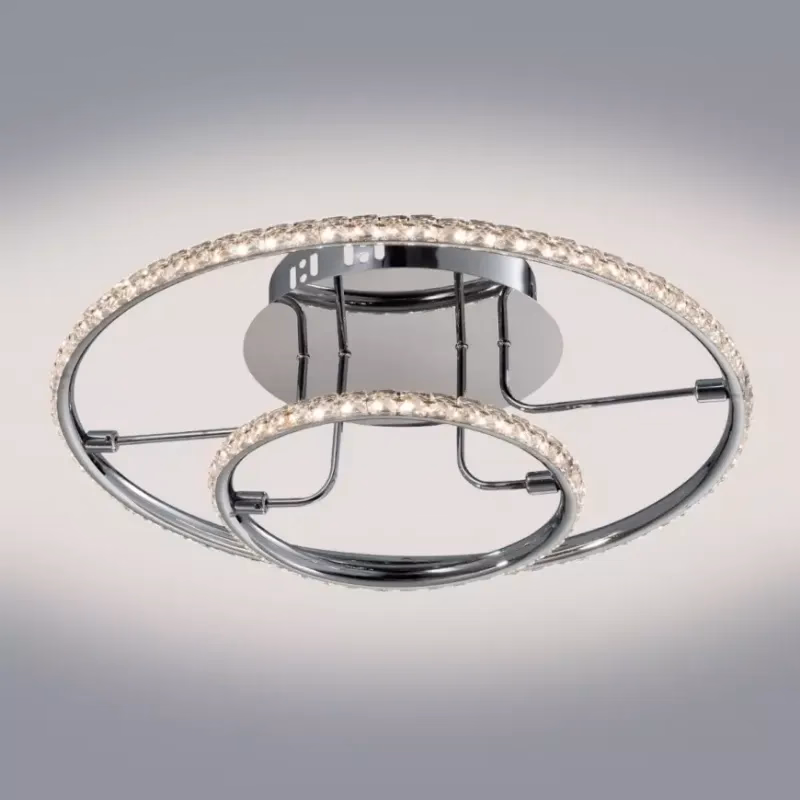 Stropné svietidlo Adel Plafon 40 36w Led Chróm 3000k