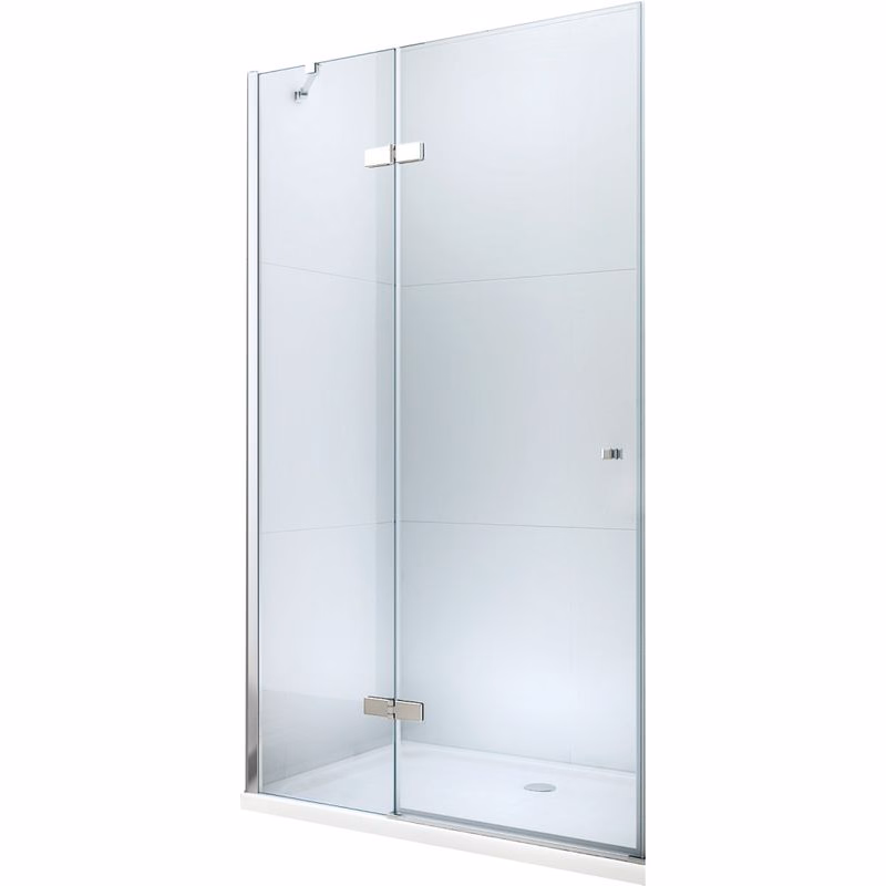 MEXEN - Roma Sprchové dvere Swing 120, transparent, chróm sa stenovým profilom 854-120-000-01-00