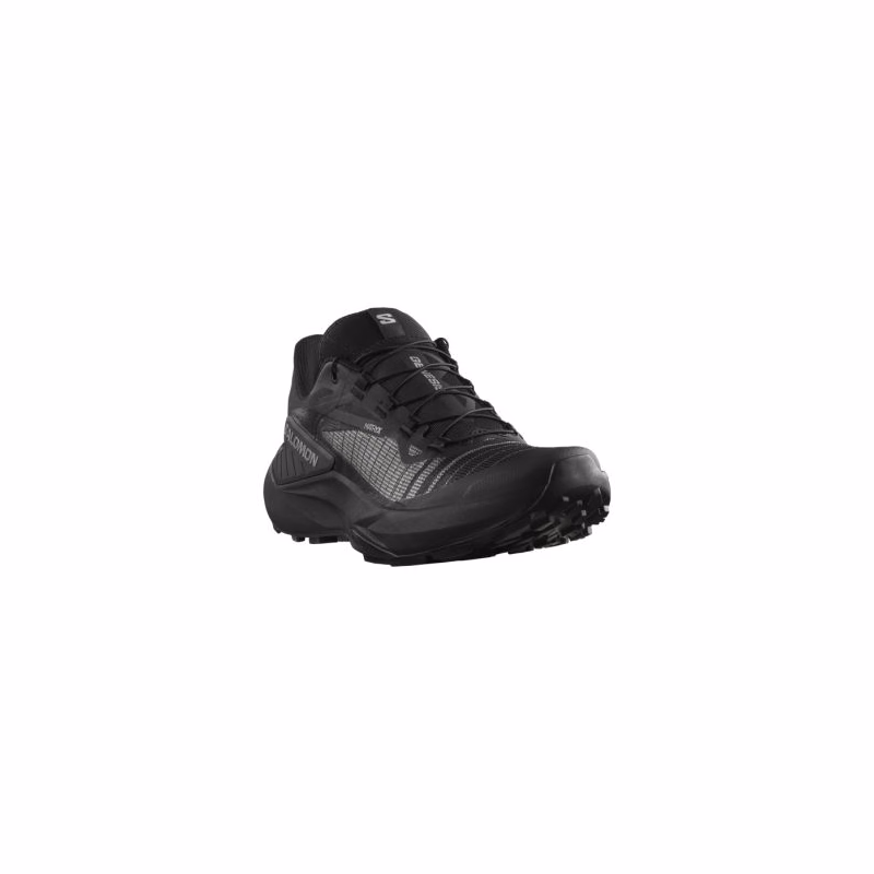 Pánska bežecká trailová obuv SALOMON Genesis M black black footwear silver