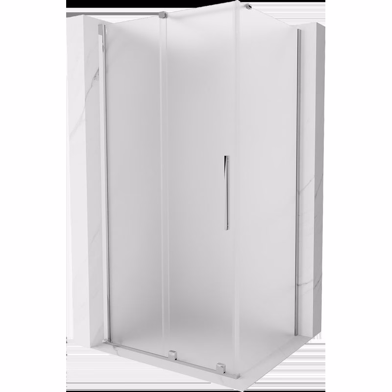 MEXEN/S - Velár sprchovací kút, posuvné dvere 100 x 120, dekor, chróm 871-100-120-31-01