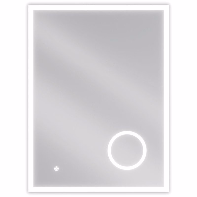 MEXEN - Kala zrkadlo s osvetlením s kozmetickým zrkadlom 60 x 80, LED 600 9820-060-080-611-00