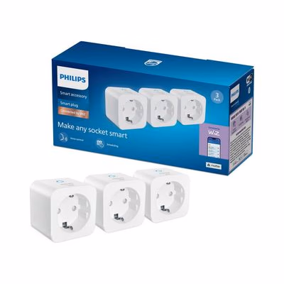 Philips Smart Philips - Sada 3× inteligentných zásuviek SCHUKO 2300 W Wi‑Fi 8721103161246