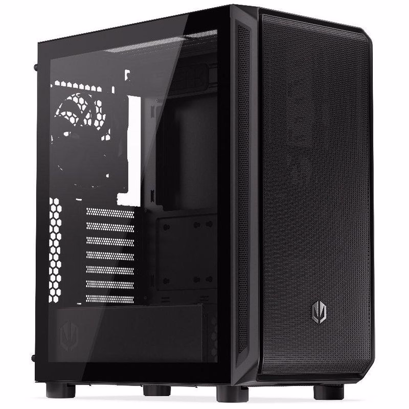 Endorfy Arx 500 Core Skriňa, Middle tower, bez zdroja, ATX, 2× USB, 1× USB-C, 2× 140mm ventilátor, mesh panel, průhl. bok, čierna