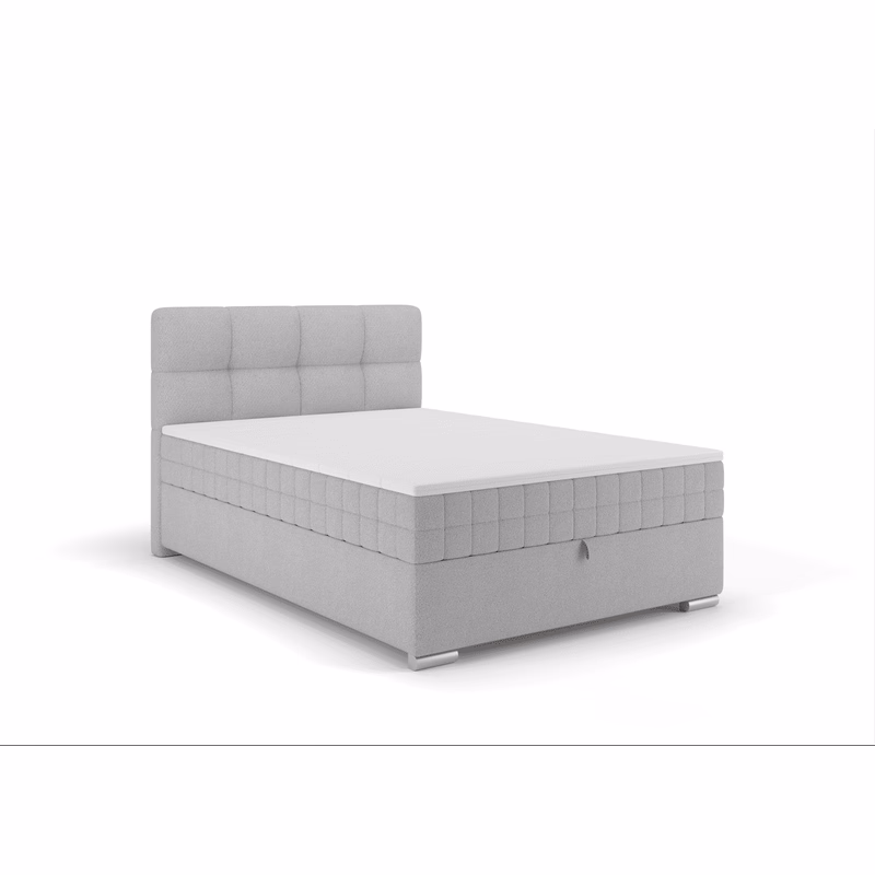 Elvisia Manželská posteľ ALPINA Boxspring | 140 x 200 cm Farba: Sivá / Vinci 07