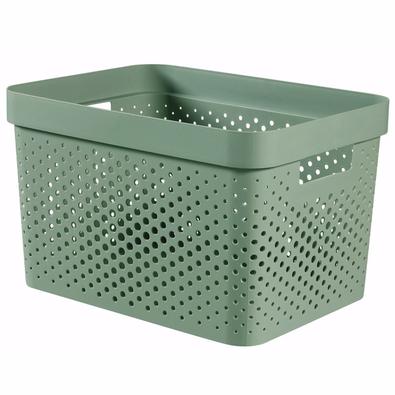 CURVER Úložný box INFINITY DOTS 17l recyklovaný plast | zelená