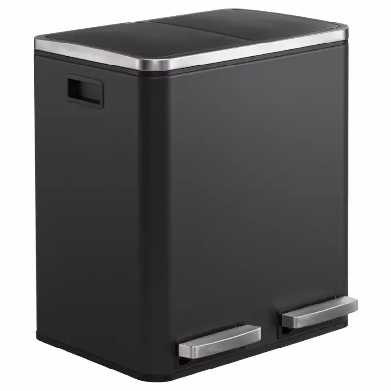 Odpadkový kôš 2x15 l čierny LTB030BH01