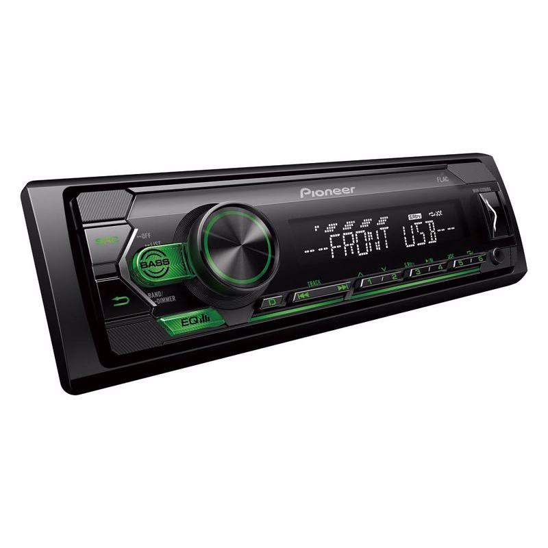 Pioneer MVH-S120UBG autorádio s USB zelené