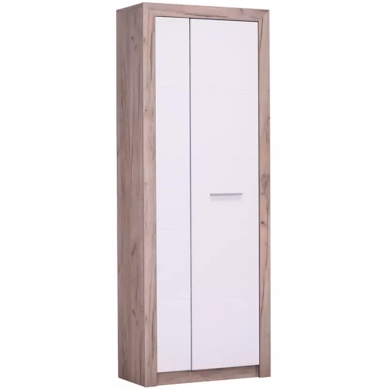 Skriňa Astor Dub Šedá/Biely lesk11008564