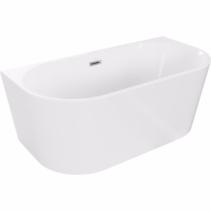 MEXEN - Oval vaňa voľne stojace 150x75cm biela bez krytu prepadu a zátky 52671507500-SS