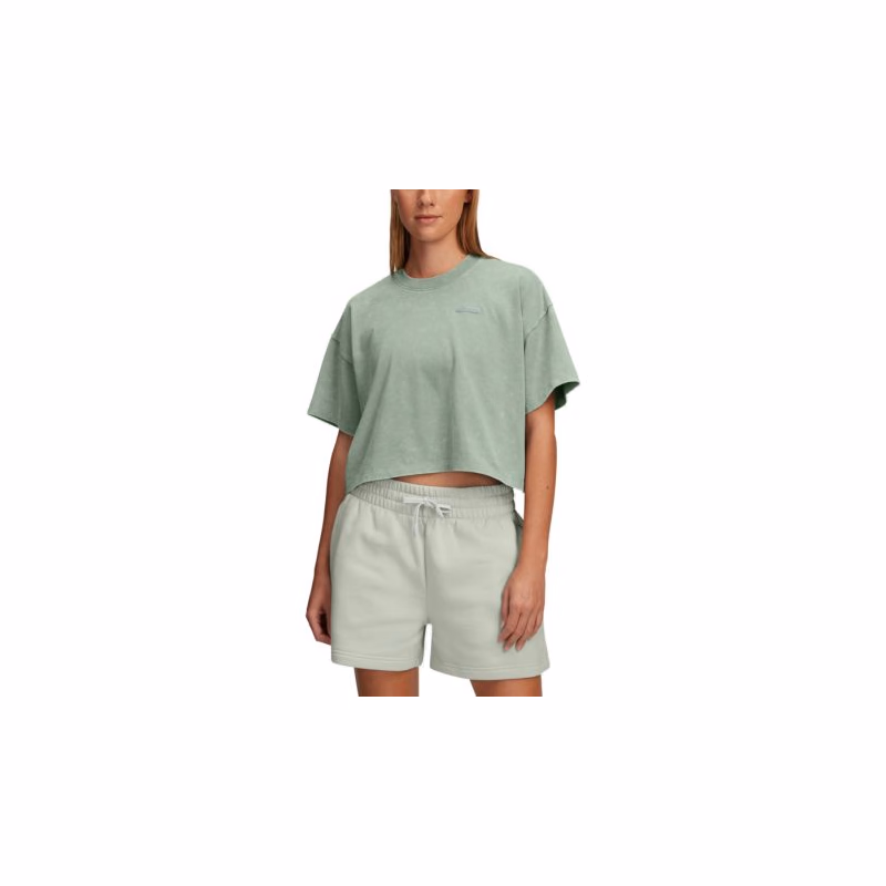 Dámske tričko s krátkym rukávom UNDER ARMOUR UA HWT WASH SS-GRN