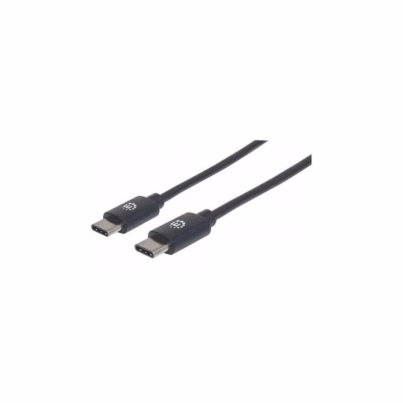 MANHATTAN kábel Hi-Speed USB-C, Type-C Male to Type-C Male, 3m, čierny