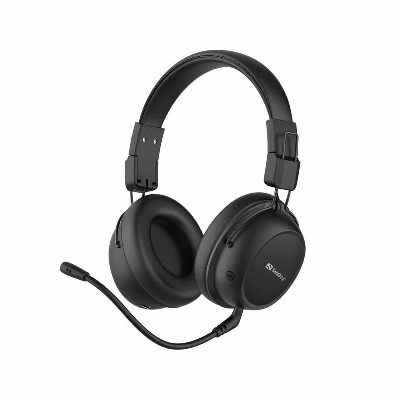 Sandberg Bluetooth headset ANC FlexMic, čierna