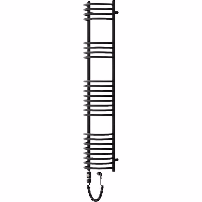 MEXEN/S - Eros radiátor + vykurovacia tyč 1600 x 318 mm, 900 W, čierna W112-1600-318-2600-70