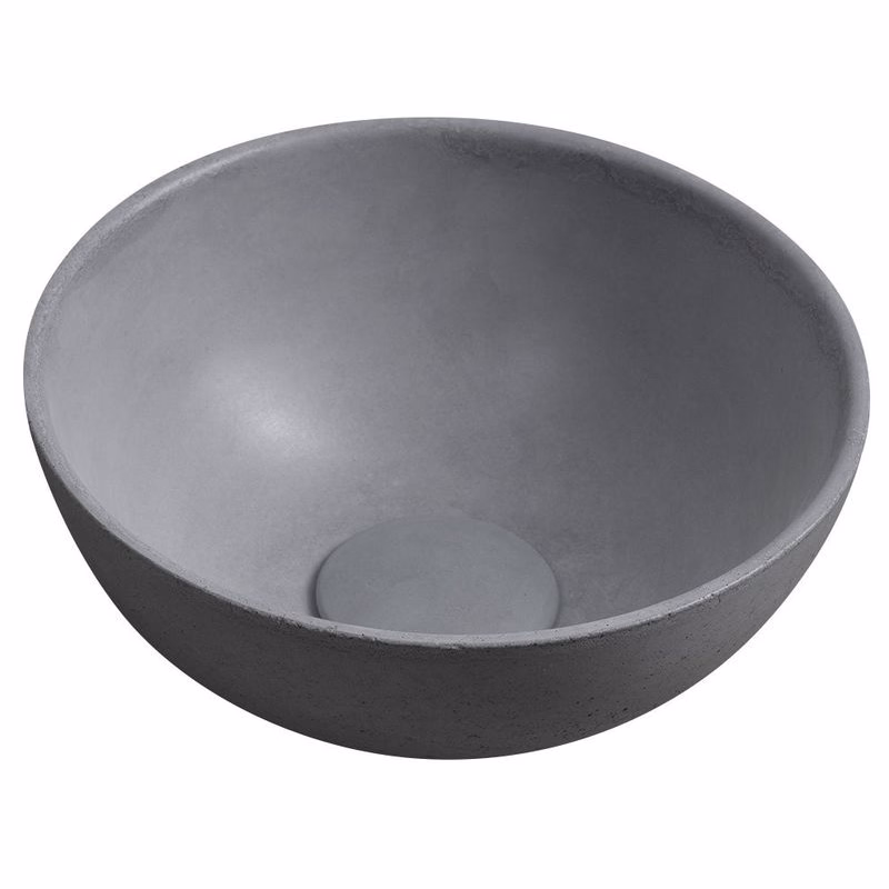SAPHO - MINOR betónové umývadlo na dosku, priemer 26cm, šedá mat MR26017