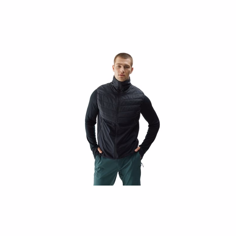 Pánska turistická vesta 4F VEST-AW23TVJAM041-20S-DEEP BLACK