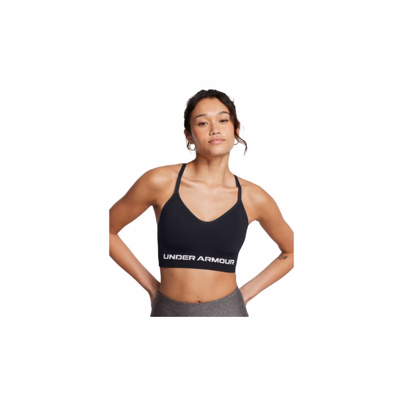Dámska tréningová športová podprsenka UNDER ARMOUR Vanish Seamless Low Bra-BLK