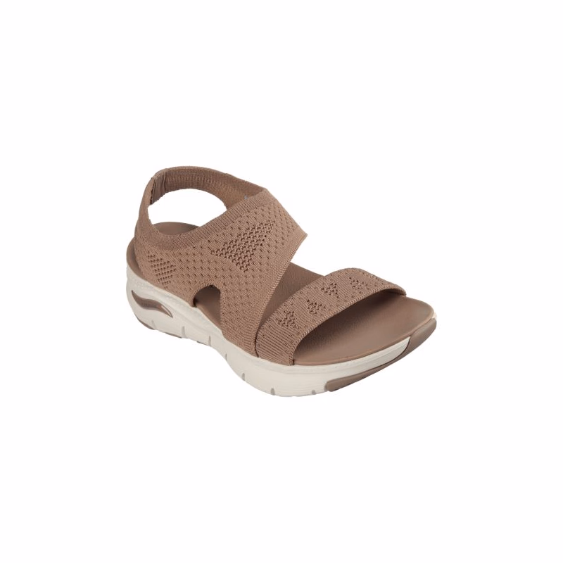 Dámske sandále SKECHERS Arch Fit Brightest Day W mocha