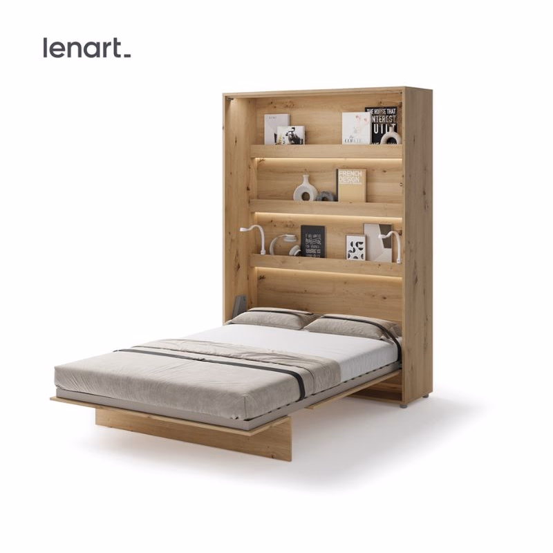 Dig-net nábytok Sklápacia posteľ Lenart BED CONCEPT BC-01 dub artisan | 140 x 200 cm