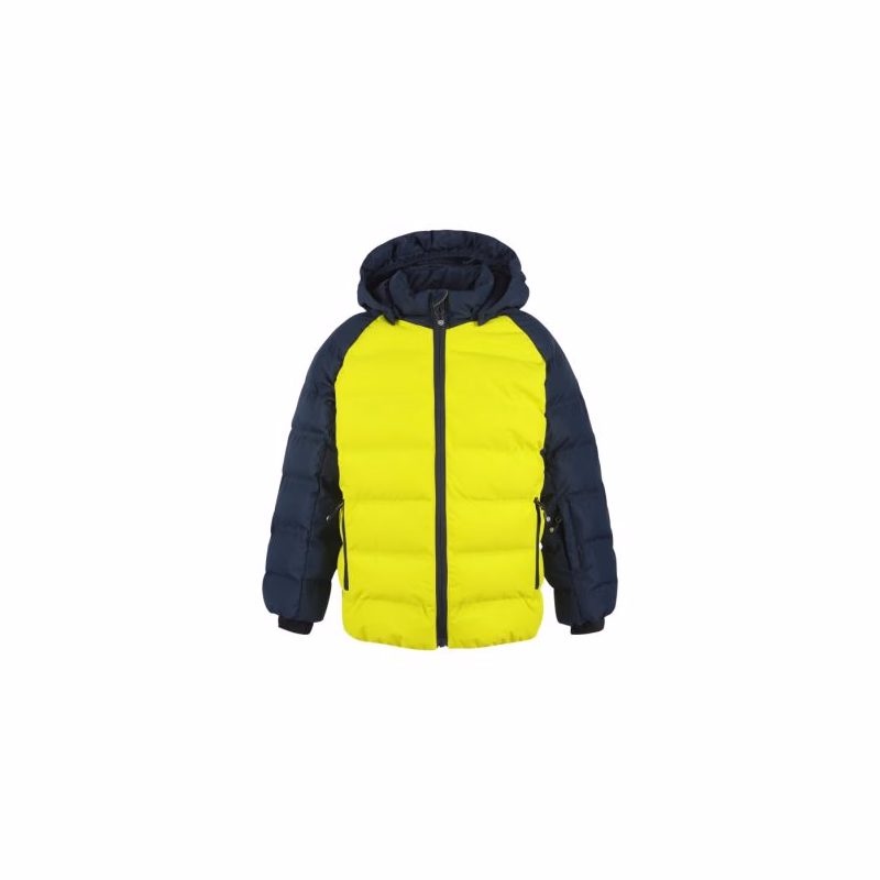 Chlapčenská lyžiarska bunda COLOR KIDS Ski jacket quilted, AF10.000, sulphur spring