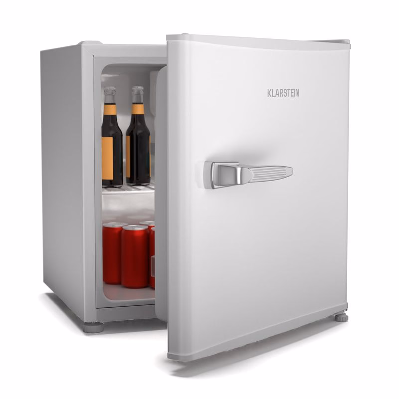 Klarstein Irene Mini chladnička, Retro, 46L, hlučnosť 37 dB, EEK D, 0-10 °C