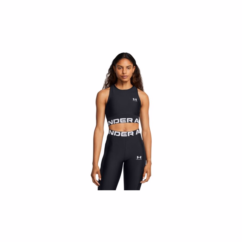 Dámske tréningové tielko UNDER ARMOUR HeatGear Rib Tank-BLK