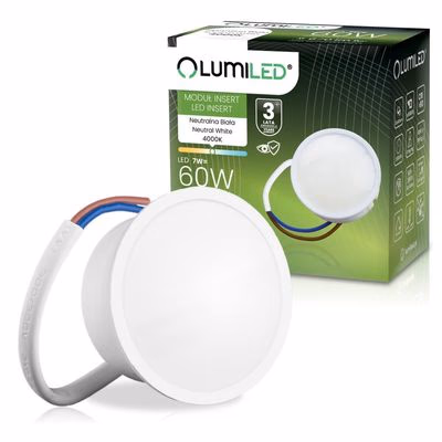 Vložená LED žiarovka modul INSERT reflektor 7W = 60W 670lm 4000K neutrálna 120° LUMILED