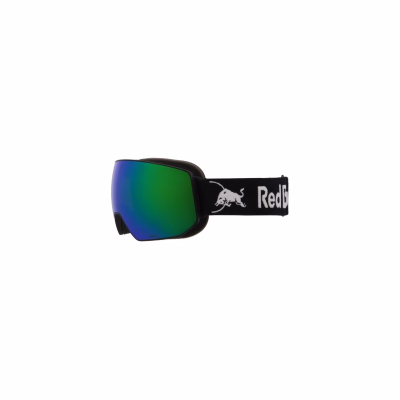 Lyžiarske okuliare RED BULL SPECT FINK-05GR3, black brown with green mirror